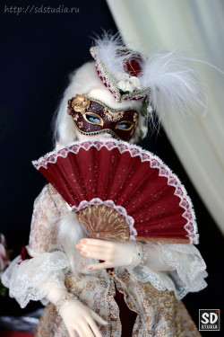 Карнавальный женский костюм Венецианка для куклы бжд BJD
