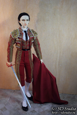 Парадный костюм матадора Traje de Luces для куклы бжд BJD