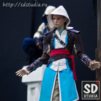 Кукольный косплей по игре Assassin's Creed IV: Black Flag, персонаж Эдвард Кенуэй Edward Kenway Кукольный косплей по игре Assassin's Creed IV: Black Flag, персонаж Эдвард Кенуэй Edward Kenway