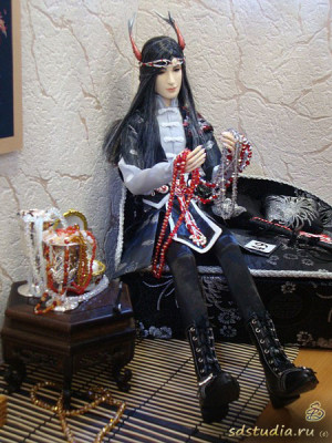 Изображение 1: китайский дракон — костюм для куклы, общий вид спереди