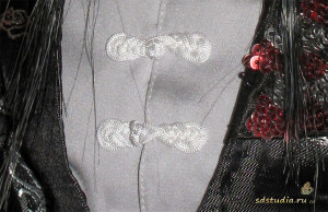 Застежки китайские в технике плетения мидзухики